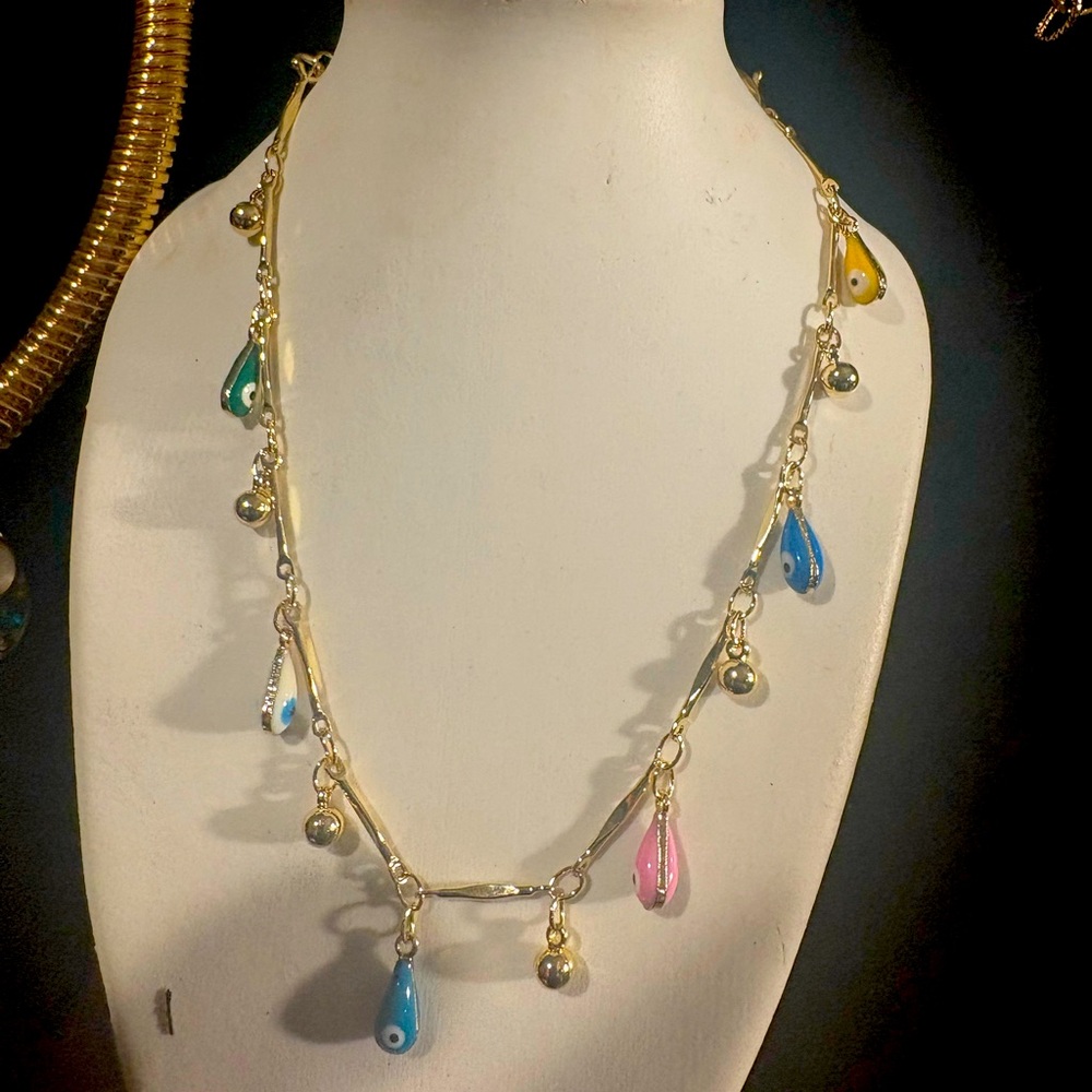 SOLD OUT!!! Anklet for women-Bohemian pendant collarbone chain short choker - Picture 4 of 7